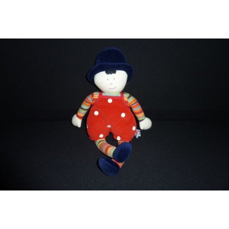 DOUDOU POUPEE GARCON PELUCHE SUCRE D'ORGE