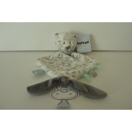 DOUDOU LEOPARD DES NEIGES COLLECTION LEA, LOULOU ET HIPPOLYTE NATTOU