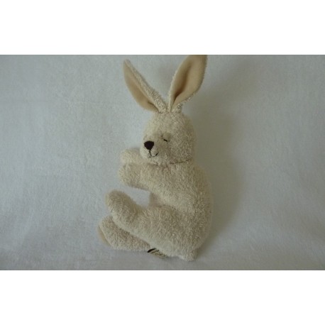 DOUDOU LAPIN DORMEUR PELUCHE LES PETITES MARIE
