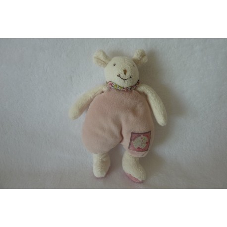 DOUDOU SOURIS COLLECTION MYRTILLE ET CAPUCINE PELUCHE MOULIN ROTY