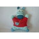 DOUDOU ZEBRE SEMI PLAT POMMETTE