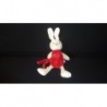 DOUDOU LAPIN SEMI PLAT ATTACHE TETINE SUCRE D'ORGE