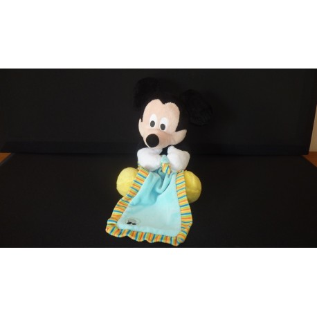 DOUDOU SOURIS MICKEY PELUCHE AVEC MOUCHOIR DISNEY
