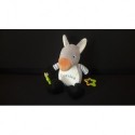 DOUDOU ÂNE PELUCHE ACTIVITES D'EVEIL TEXTISUN