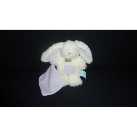 DOUDOU LAPIN PELUCHE AVEC MOUCHOIR BABY'NAT