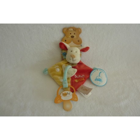 DOUDOU CHIEN SUPER TETINE ATTACHE TETINE BABY'NAT