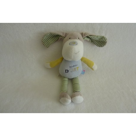DOUDOU CHIEN PELUCHE DOUDOU DORT SUCRE D'ORGE