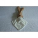 DOUDOU LAPIN PELUCHE AVEC MOUCHOIR BABY'NAT