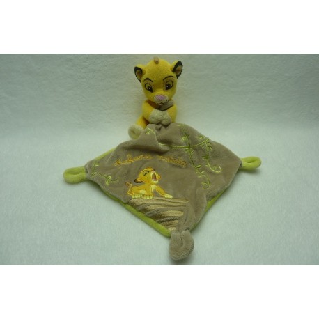 DOUDOU LION SIMBA PELUCHE AVEC MOUCHOIR DISNEY