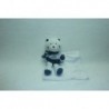 DOUDOU OURS SEMI PLAT AVEC MOUCHOIR SUCRE D'ORGE