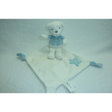 DOUDOU OURS PELUCHE AVEC MOUCHOIR PREMAMAN