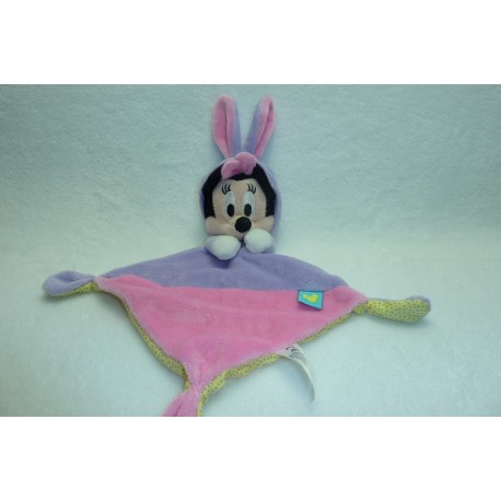 DOUDOU SOURIS MINNIE DEGUISE EN LAPIN DISNEY