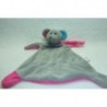 DOUDOU SOURIS GRIS ET ROSE TOI TOYS