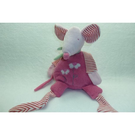 DOUDOU SOURIS PELUCHE ALOHA