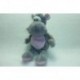 DOUDOU HIPPOPOTAME PELUCHE GRIS ET ROSE MARQUES INCONNUES