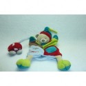 DOUDOU OURS MARIONNETTE VOITURE GRELOT TRES BON ETAT DOUDOU ET COMPAGNIE