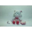 DOUDOU OURS ANGE PELUCHE ACTIVITES D'EVEIL COMME NEUF POMMETTE