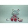DOUDOU OURS ANGE PELUCHE ACTIVITES D'EVEIL COMME NEUF POMMETTE