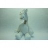 DOUDOU GIRAFE PELUCHE BLANC MATIERE BIO NEUF HAPPY HORSE