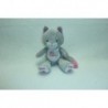 DOUDOU CHAT PELUCHE GRIS ROSE ARTHUR ET LOLA