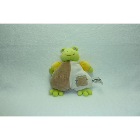 DOUDOU GRENOUILLE SEMI PLAT AMBER SOFT TOYS