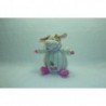 DOUDOU VACHE PELUCHE EN PYJAMA ELUZ