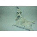 DOUDOU LAPIN PELUCHE AVEC MOUCHOIR VERTBAUDET