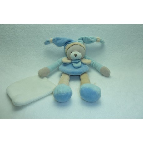 DOUDOU OURS PELUCHE PANTIN AVEC MOUCHOIR DOUDOU ET COMPAGNIE