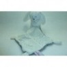 DOUDOU LAPIN PELUCHE AVEC MOUCHOIR POMMETTE