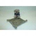 DOUDOU OURS PELUCHE AVEC MOUCHOIR I2C