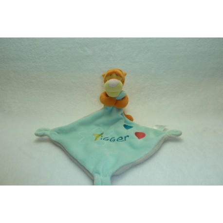 DOUDOU TIGRE PELUCHE TIGROU AVEC MOUCHOIR DISNEY