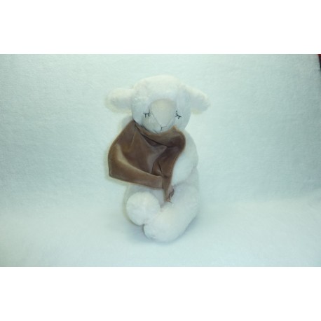 DOUDOU MOUTON PELUCHE AVEC MOUCHOIR PIA INTERNATIONAL