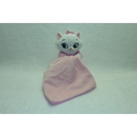 DOUDOU CHAT PELUCHE AVEC MOUCHOIR MARIE LES ARISTOCHATS DISNEY