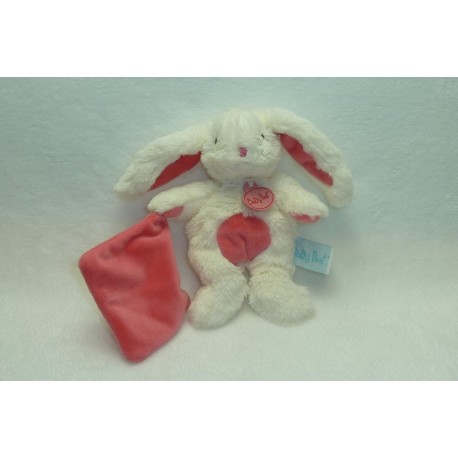 DOUDOU LAPIN PELUCHE PANTIN AVEC MOUCHOIR BN071 BABY'NAT