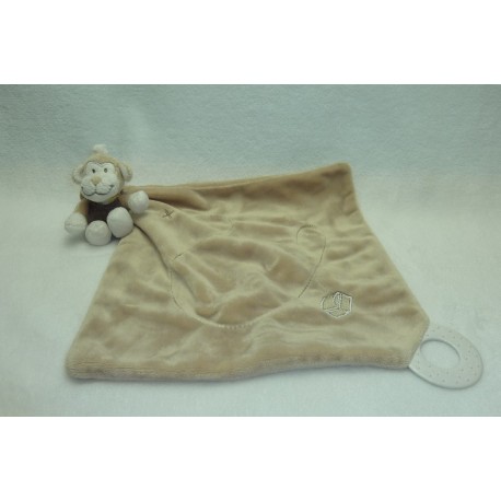 DOUDOU SINGE PELUCHE BONO AVEC MOUCHOIR NOUKIE'S