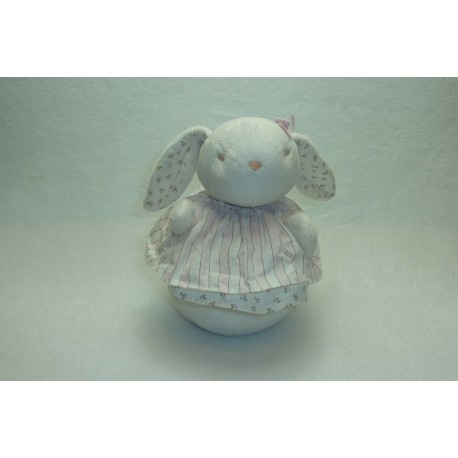 DOUDOU LAPIN PELUCHE BOULE JACADI