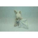 DOUDOU LAPIN PELUCHE AVEC MOUCHOIR THEME FLOCONS BN749 BABY'NAT