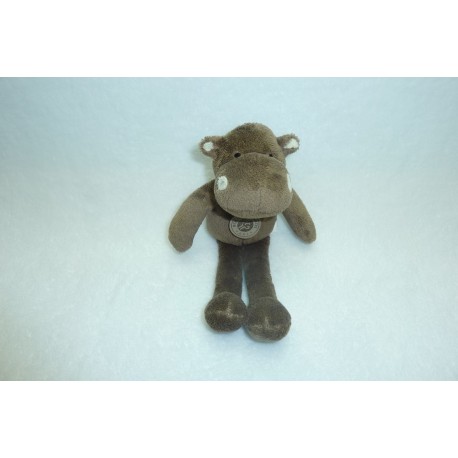 DOUDOU HIPPOPOTAME PELUCHE MARRON DC2158RG ROLAND GARROS