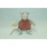 DOUDOU SOURIS PELUCHE PETIT MODELE BISCOTTE ET POMPON MOULIN ROTY