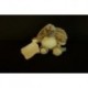 DOUDOU LAPIN PELUCHE LES FLOCONS BABY'NAT