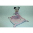 DOUDOU SOURIS PELUCHE MINNIE AVEC MOUCHOIR DISNEY