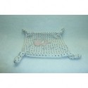 DOUDOU CARRE PLAT ELEPHANT POMMETTE