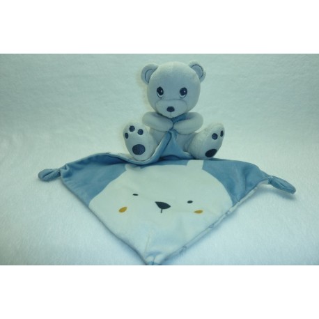 DOUDOU OURS PELUCHE AVEC MOUCHOIR NICOTOY SIMBA TOYS