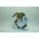 DOUDOU LAPIN PELUCHE MARRON BLANC NICOTOY SIMBA TOYS