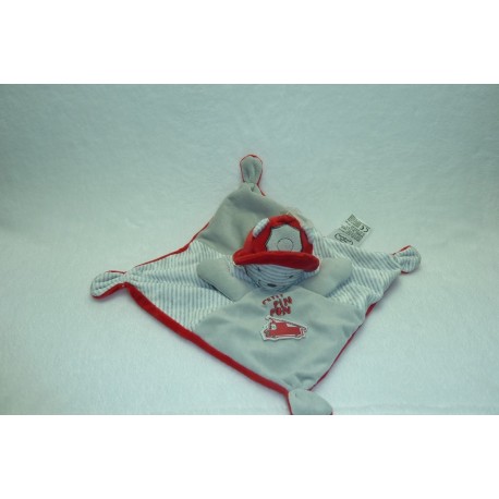 DOUDOU OURS POMPIER PETIT PIN PON MOTS D'ENFANTS