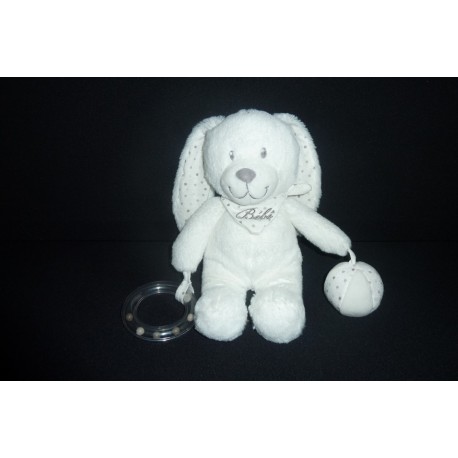 DOUDOU LAPIN PELUCHE POMMETTE