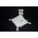 DOUDOU OURS AVEC MOUCHOIR POMMETTE