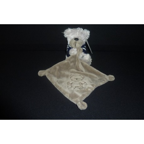 DOUDOU OURS AVEC MOUCHOIR MARQUES INCONNUES