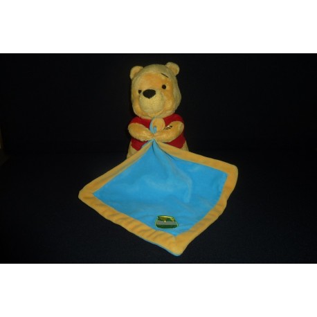 DOUDOU WINNIE L'OURSON AVEC MOUCHOIR DISNEY