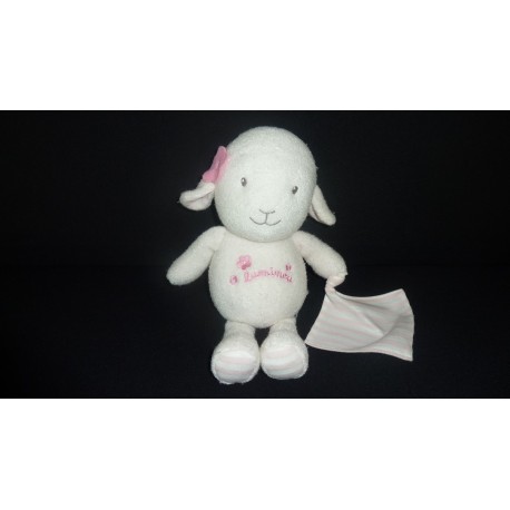 DOUDOU MOUTON AVEC MOUCHOIR LUMINOU
